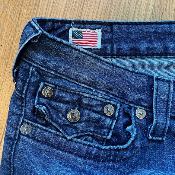 True Religion Women's Blue Jeans Boot Cut Made in USA Size 34 - Picture 3 of 9